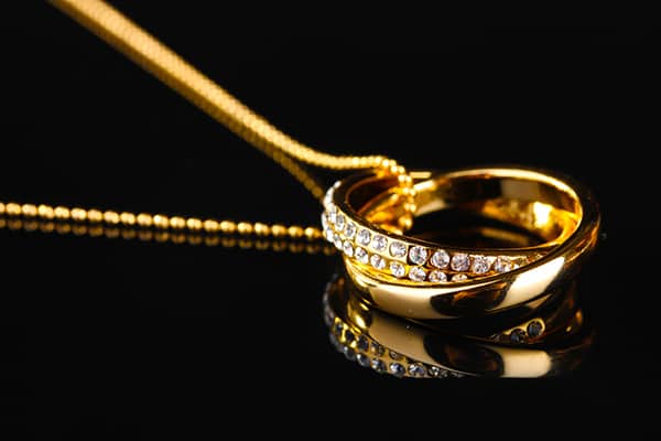 gold on black Diamond Jewelry